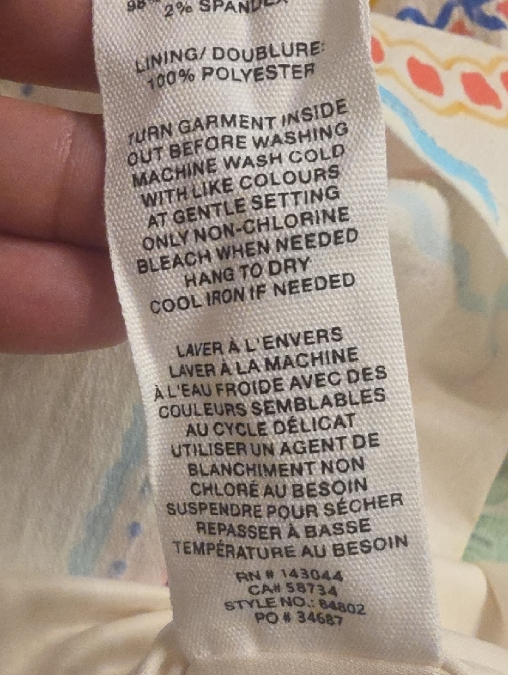 Avec Les Filles White Cotton Fruit-Print Flared Mini Dress Size 14 - Picture 14 of 16